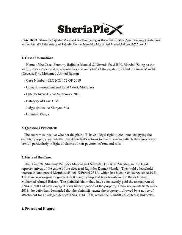 Shammy-Rajinder-Mandal--another-suing-as-the-administrators-personal-representatives-and-on-behalf-of-the-estate-of-Rajinder-Kumar-Mandal-v-Mohamed-Ahmed-Bakran-[2020]-eKLR-Case-Summary_1374_0.jpg